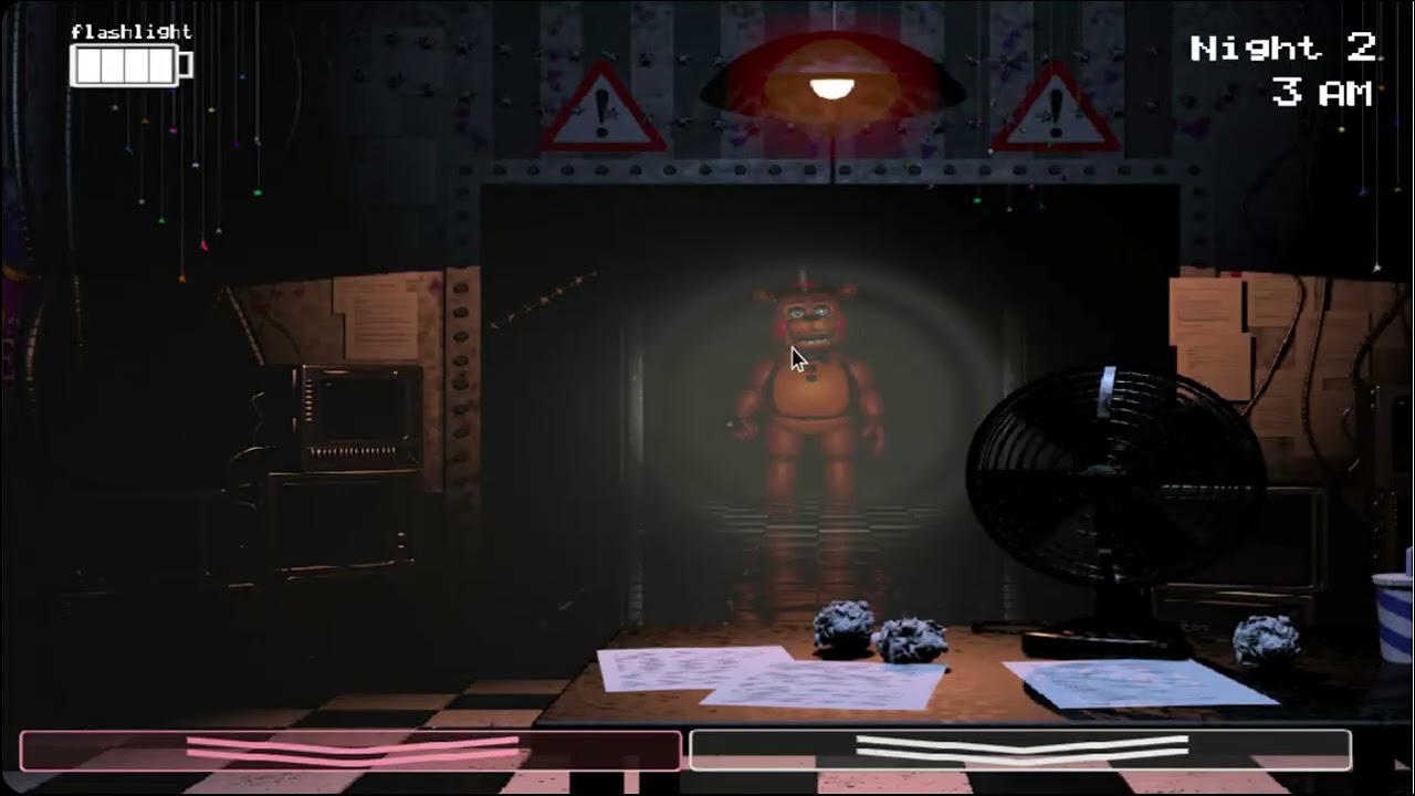 Fnaf 2 Gameplay Night 2 No Commentary! FOXY IS IN NIGHT 2!