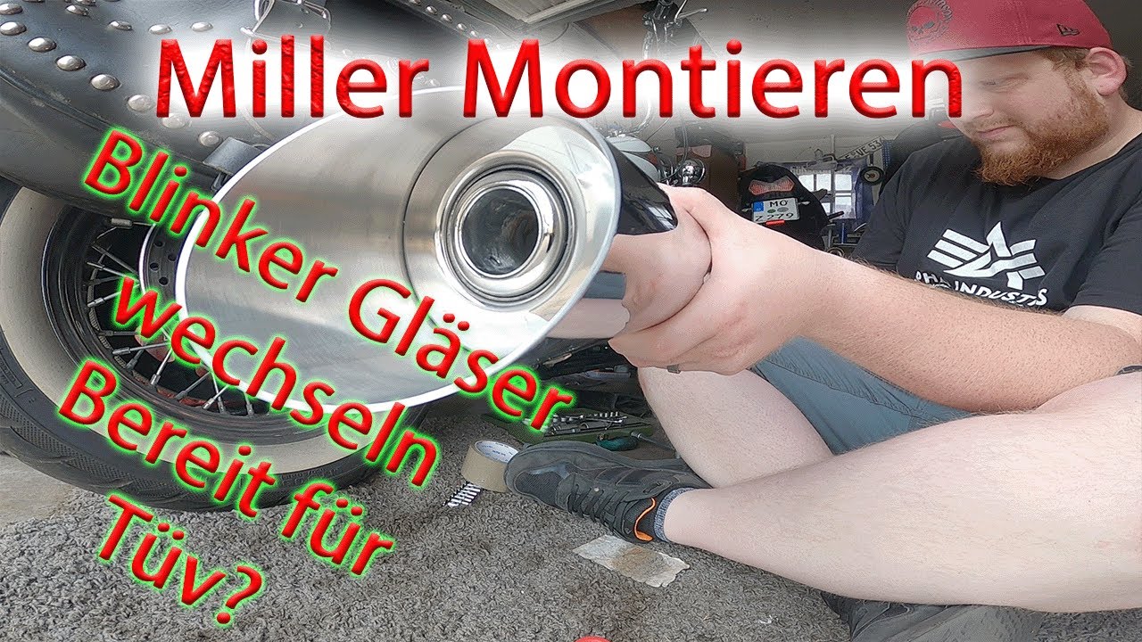 Heritage Softail | Miller Retro montieren | Tüv fertig ? | Erste Fahrt