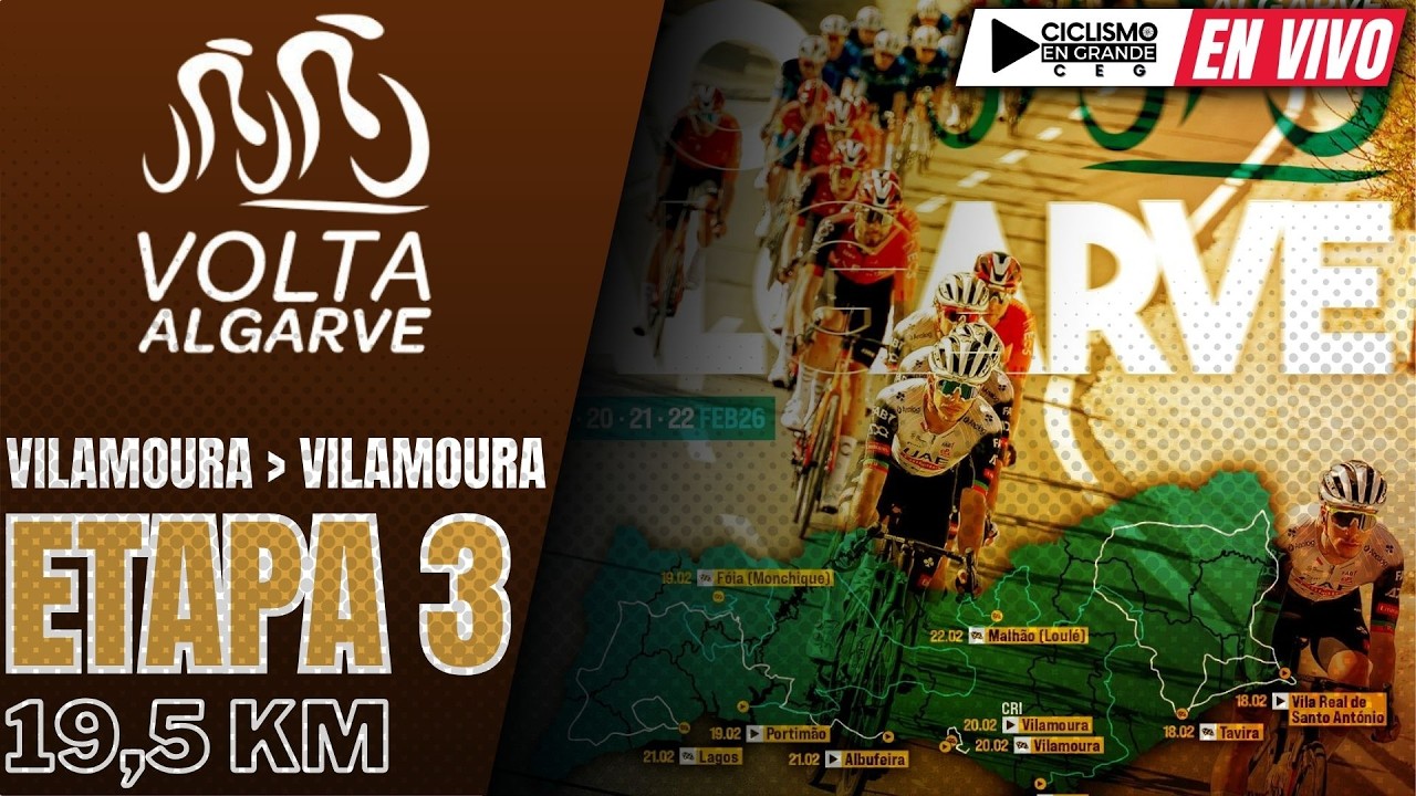 🔴(EN VIVO) 🚵‍♂️🟡​ VOLTA ALGARVE 🟡​ ETAPA 3 🚵‍♂️ 19,5 KM / VILAMOURA - VILAMOURA