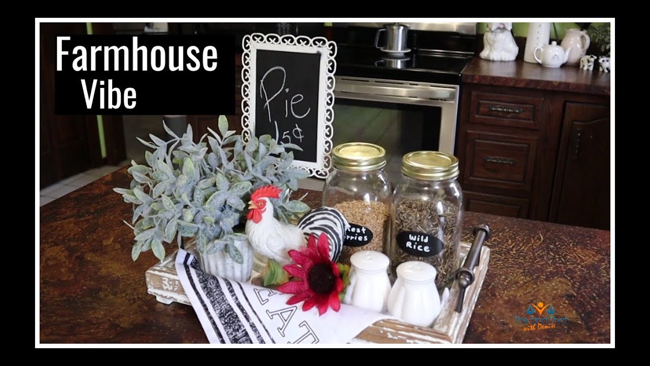 Summer Kitchen Vignette 2019 | Decorate with Me Farmhouse Kitchen Decor