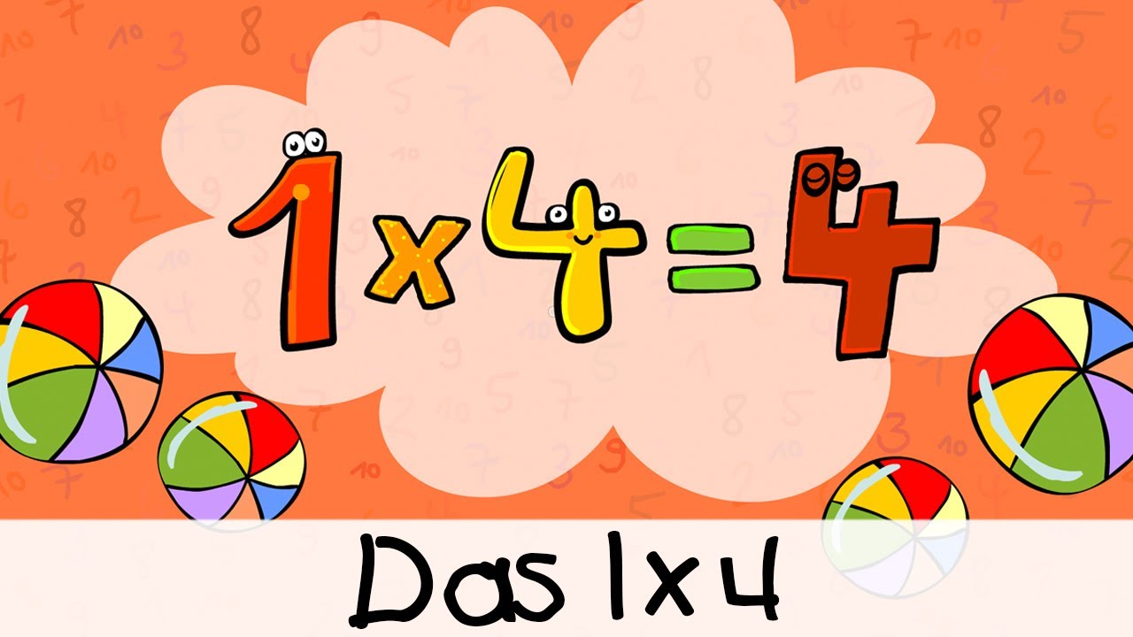 🔢 Das 1x4 || Kinderlieder zum Lernen