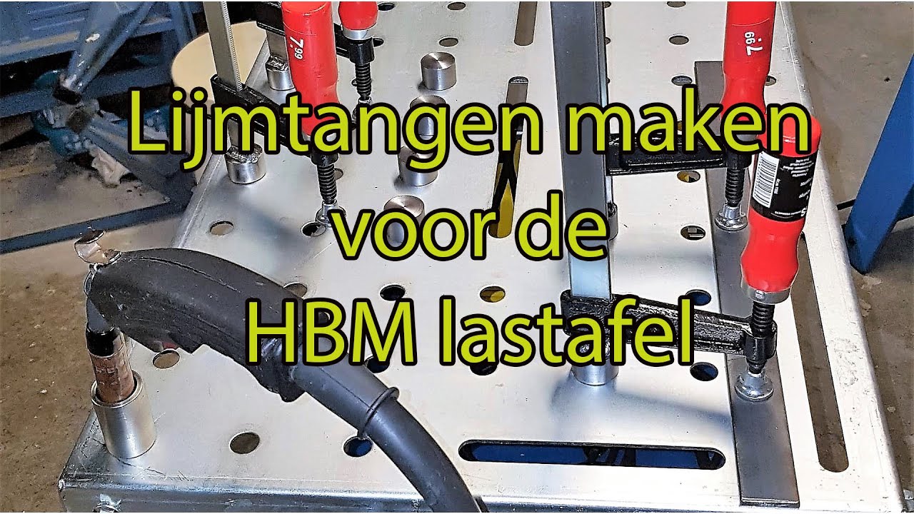 Lijmtangen maken voor de HBM lastafel.