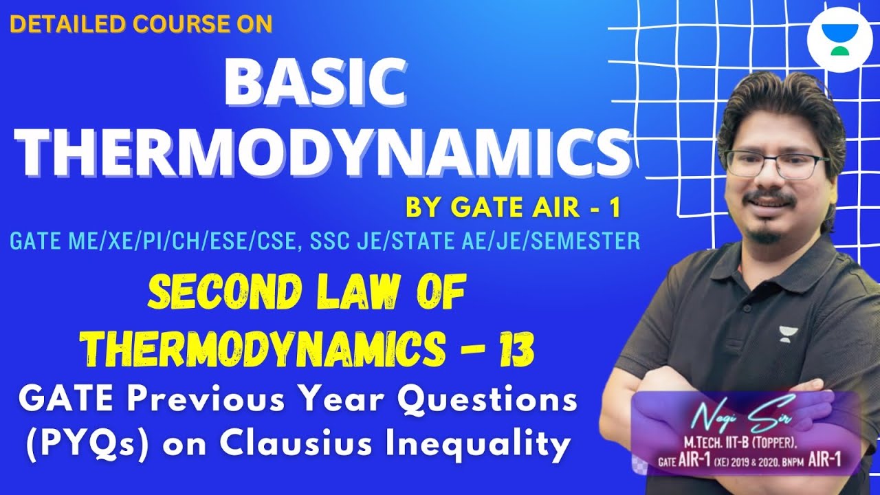 GATE Previous Year Questions (PYQs) on Clausius Inequality |  Thermodynamics 2.0 |  AIR-1  
