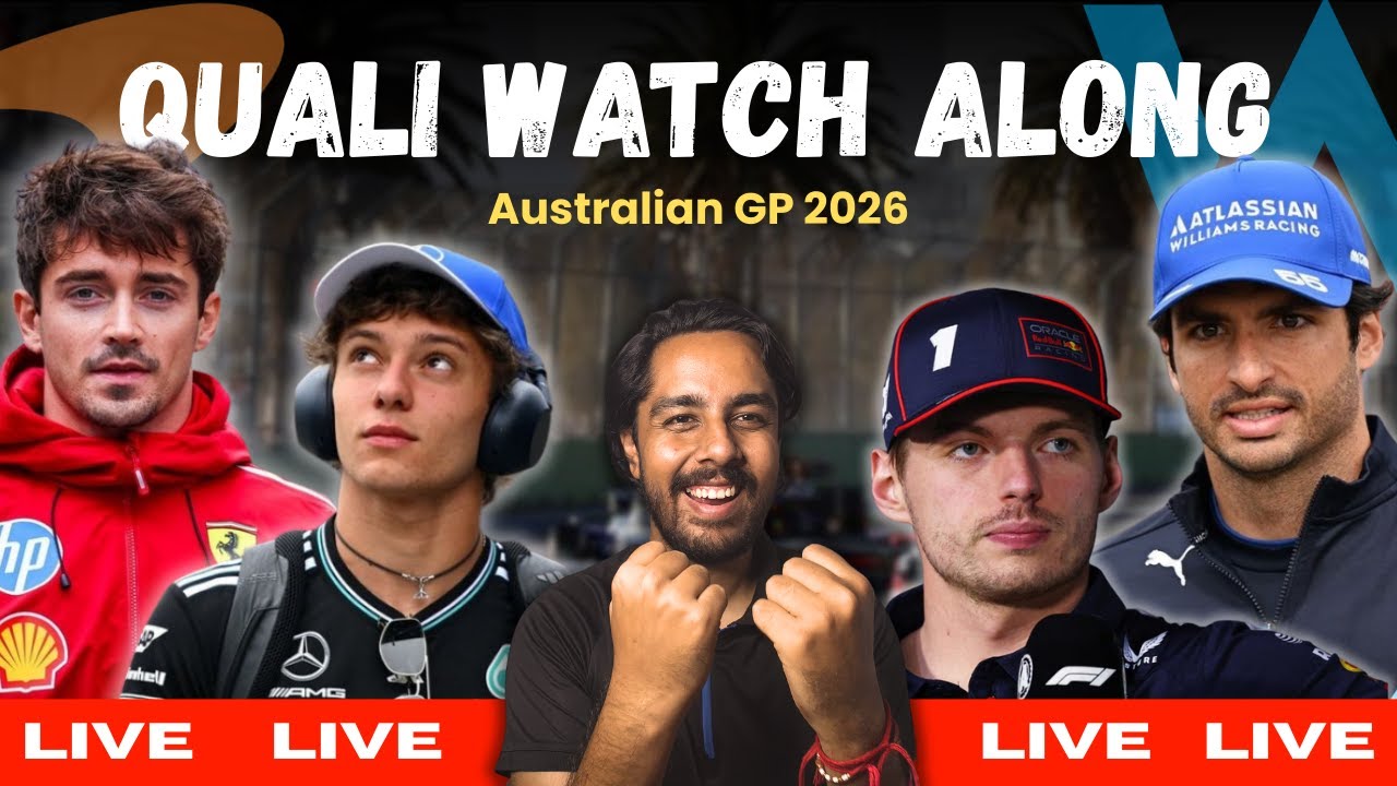 🔴LIVE: F1 Australian GP 2026 Qualifying Watchalong | Season Opener Grid Decider at Albert Park!🏎️