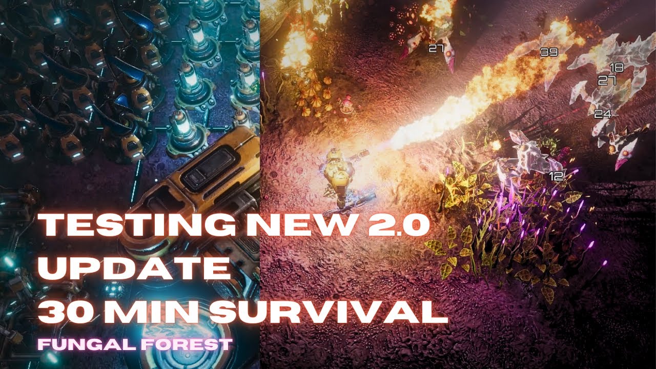 The Riftbreaker 2.0 | Testing the new update | 30 min Survival | Fungal Forest