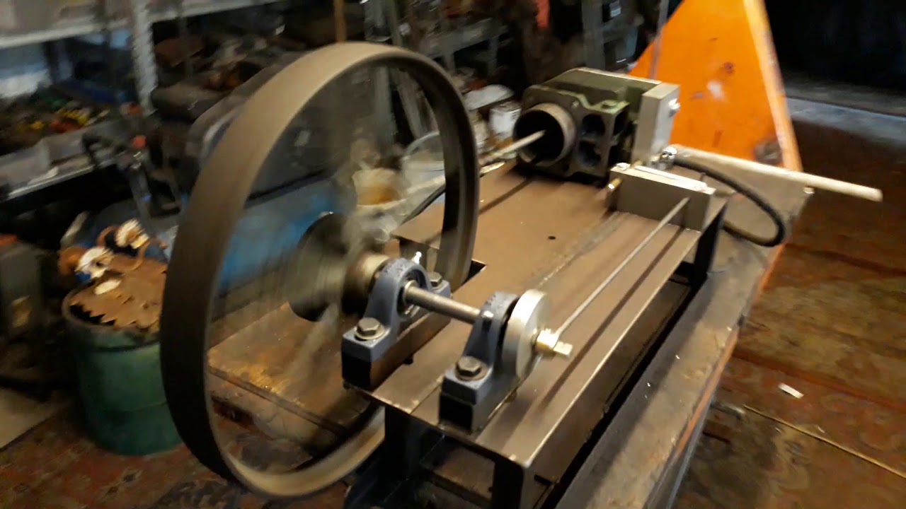 steam engine made out of scrap iron