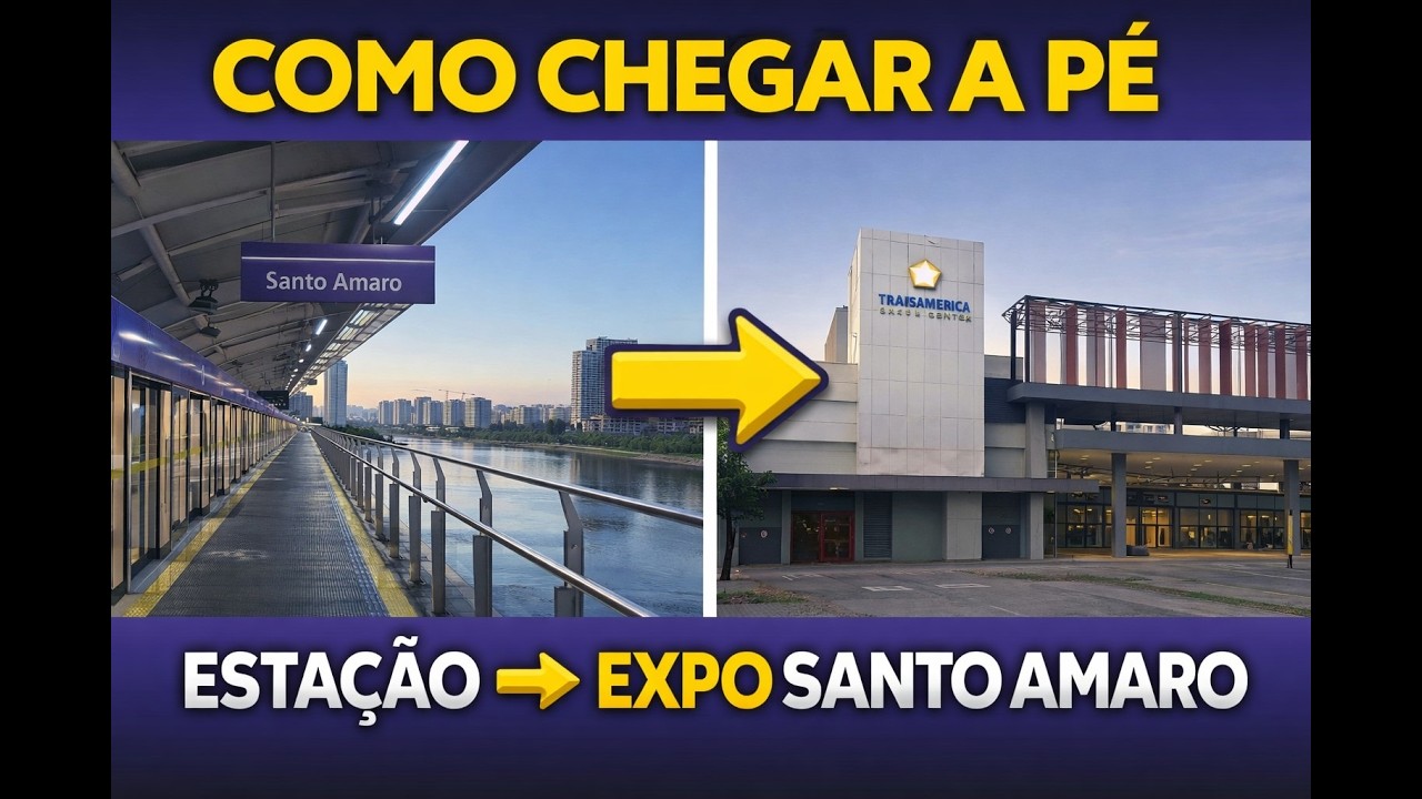 COMO IR AO TRANSAMERICA EXPO SANTO AMARO: GUIA DA ESTAÇÃO SANTO AMARO, LINHA 5, LINHA 9 E TERMINAIS