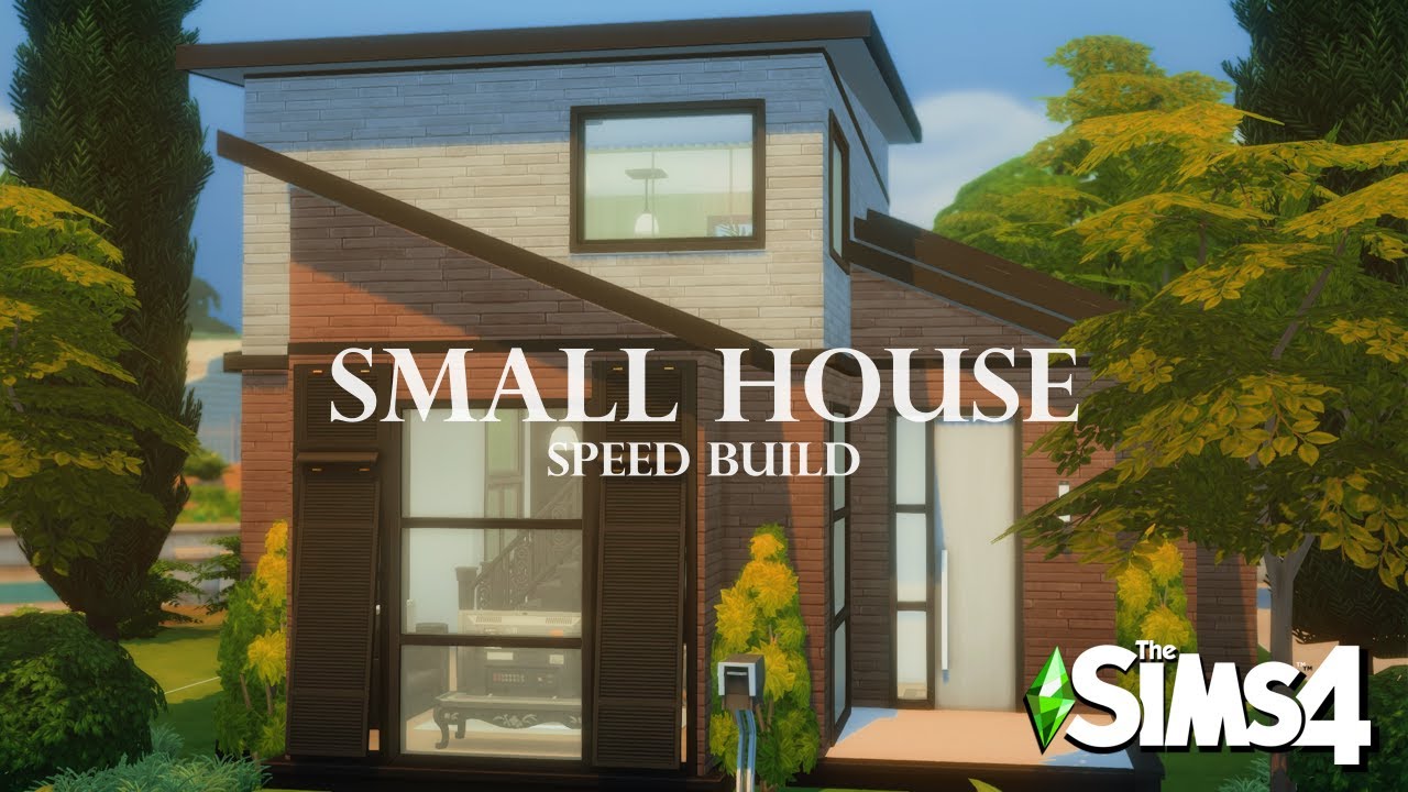 SMALL MODERN HOUSE NO CC | SPEED BUILD | SIMS 4 #thesims4 #simsbuild #ts4