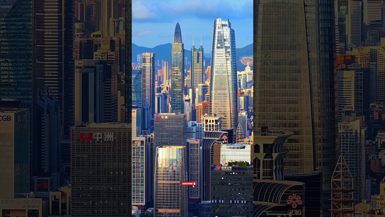 Shenzhen City Aerial View  #travel #drone
