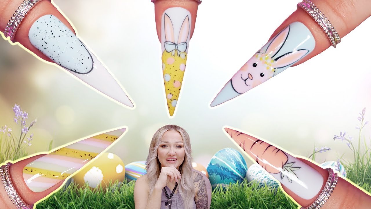 5 Super Easy Easter Nail Designs!