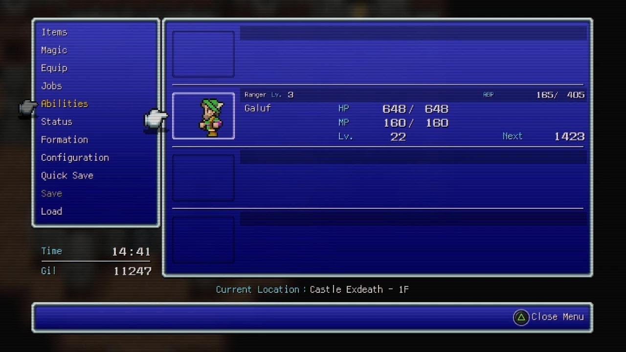FINAL FANTASY V Gilgamesh gets destroyed by Galuf