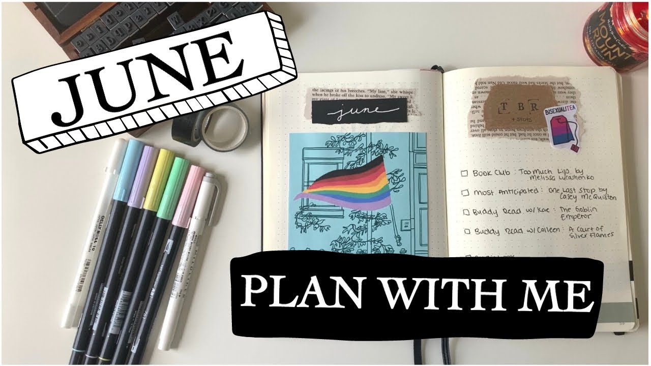 PLAN WITH ME | june bujo // reading journal