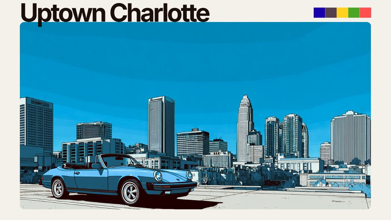 Jazz House Mix | (Uptown Charlotte Blue) 80s Retro City Drive | Deep House & Luxury Chill Beats