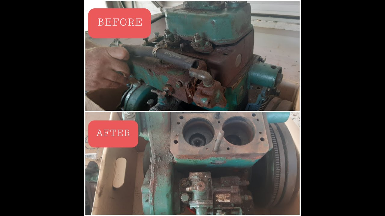 Partly disassemble Volvo Penta MD6A, MD7A, MD7B part 1.