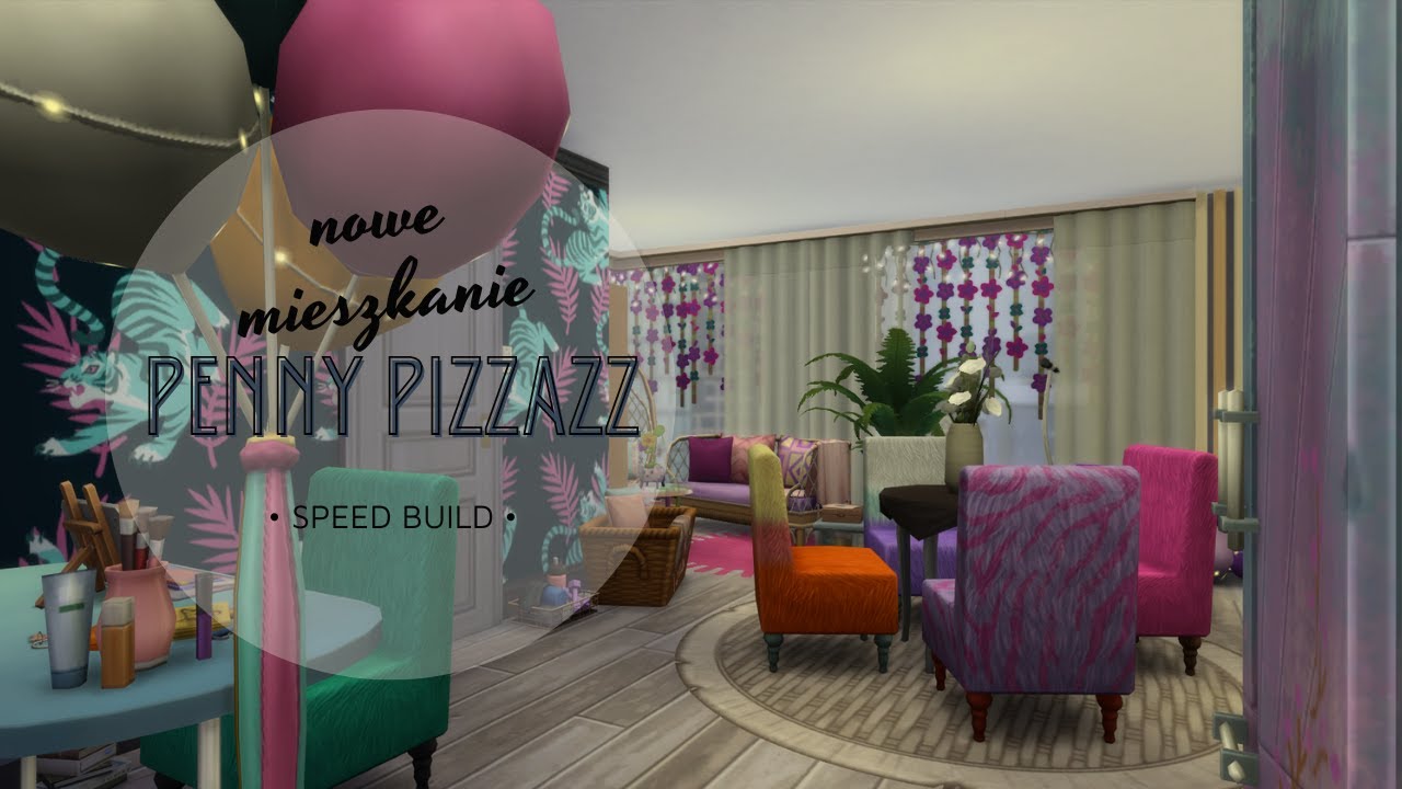 Nowe mieszkanie Penny Pizzazz | The Sims 4 Speed Build [NoCC]