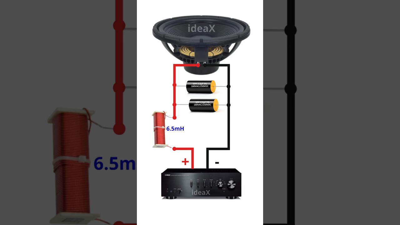 Passive Crossover for Deep Bass Sound 🔧 #electronics #diy #diyelectronics