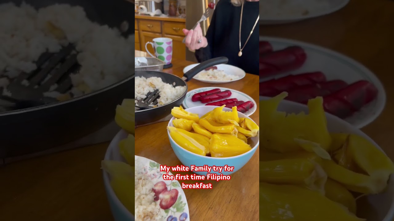 My Canadian family They try Filipino breakfast #whitecanadianvlog
