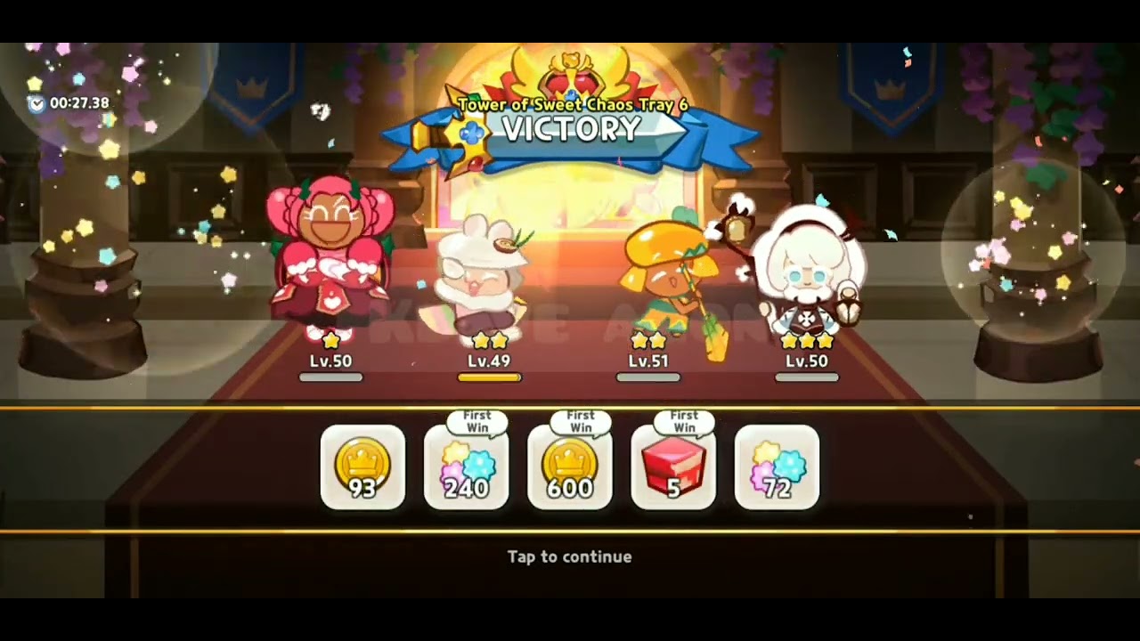 New  Season Update Tower of Sweet Chaos Season 7 Tray 1to10!!Cookie Run Kingdom Gameplay.