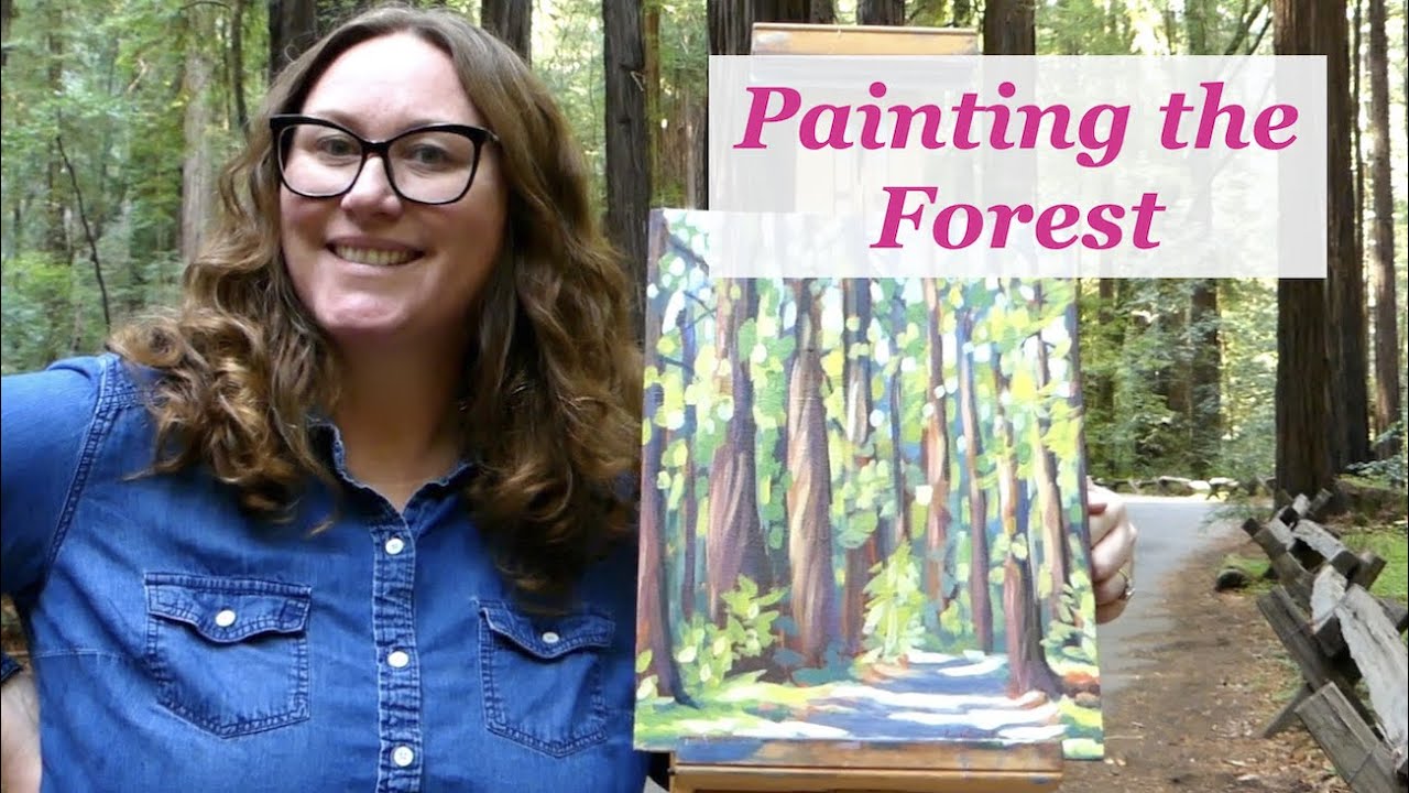 Plein Air with Acrylics: Artistic Journey through Armstrong Redwoods, CA