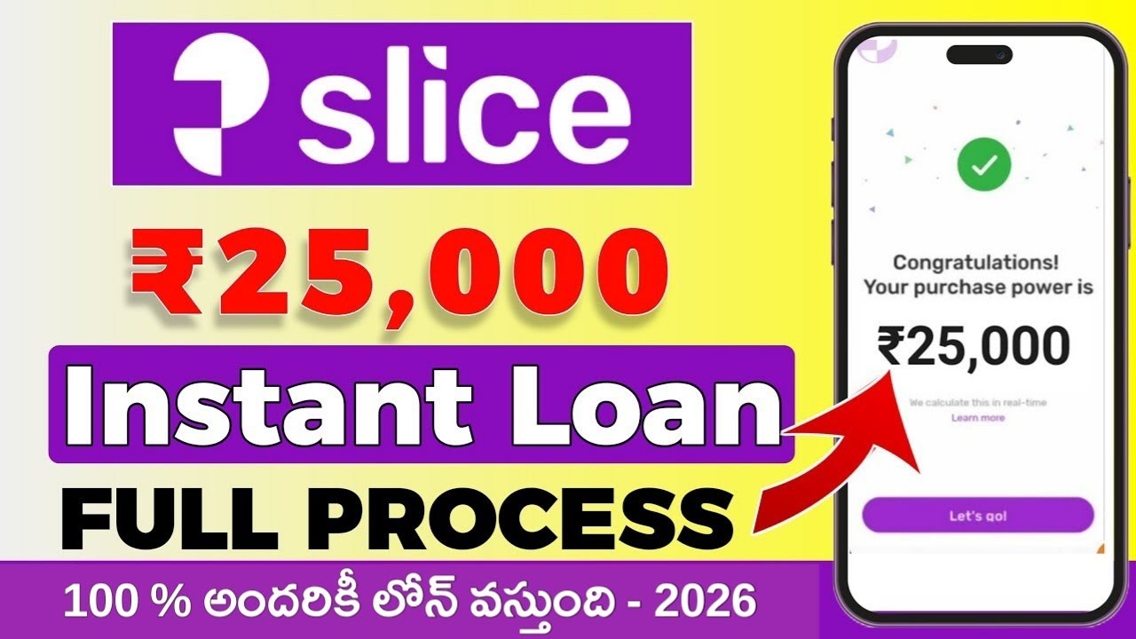Best loan app telugu 2026 | Fast approval | Low interest | instant loan | slice loan app in telugu