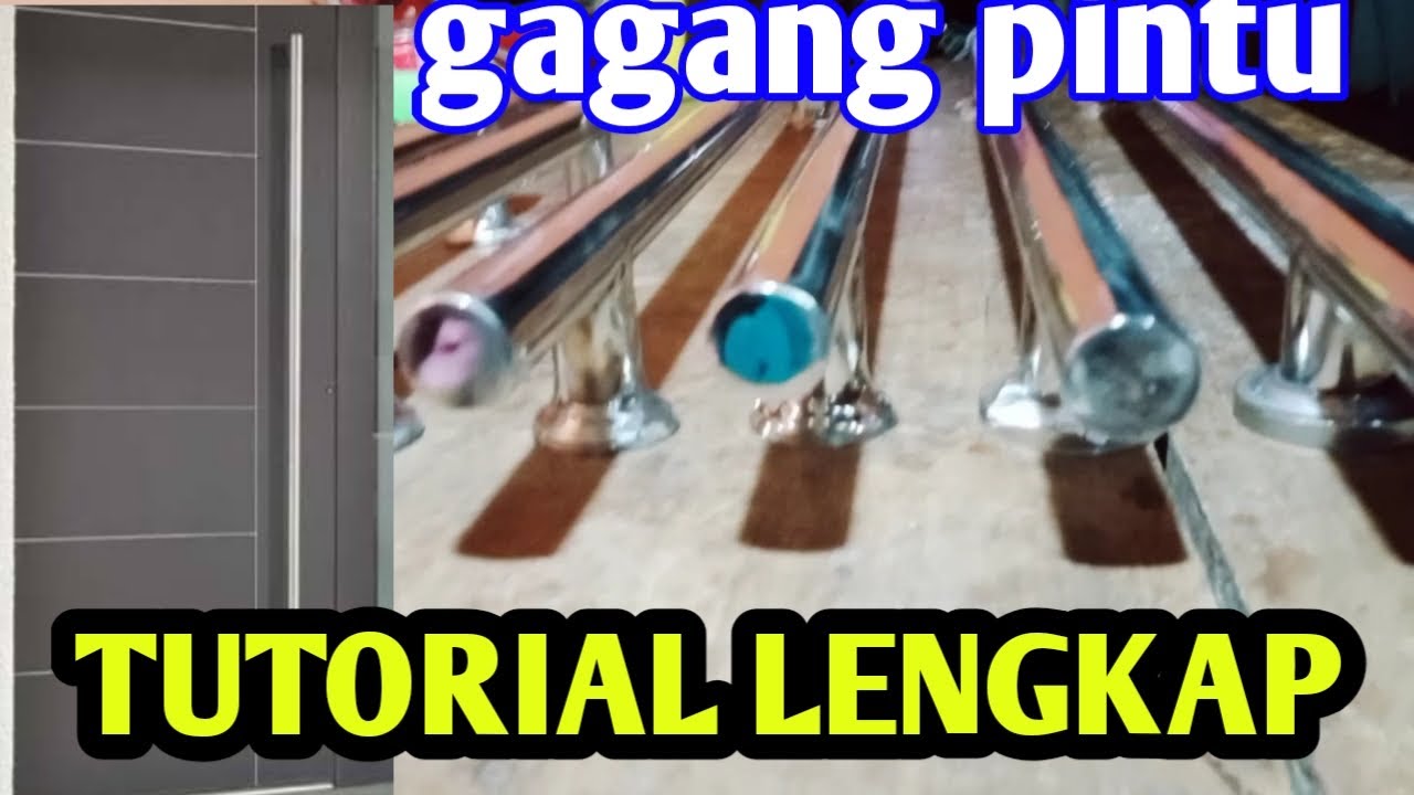 cara membuat gagang pintu secara detil/ lengkap