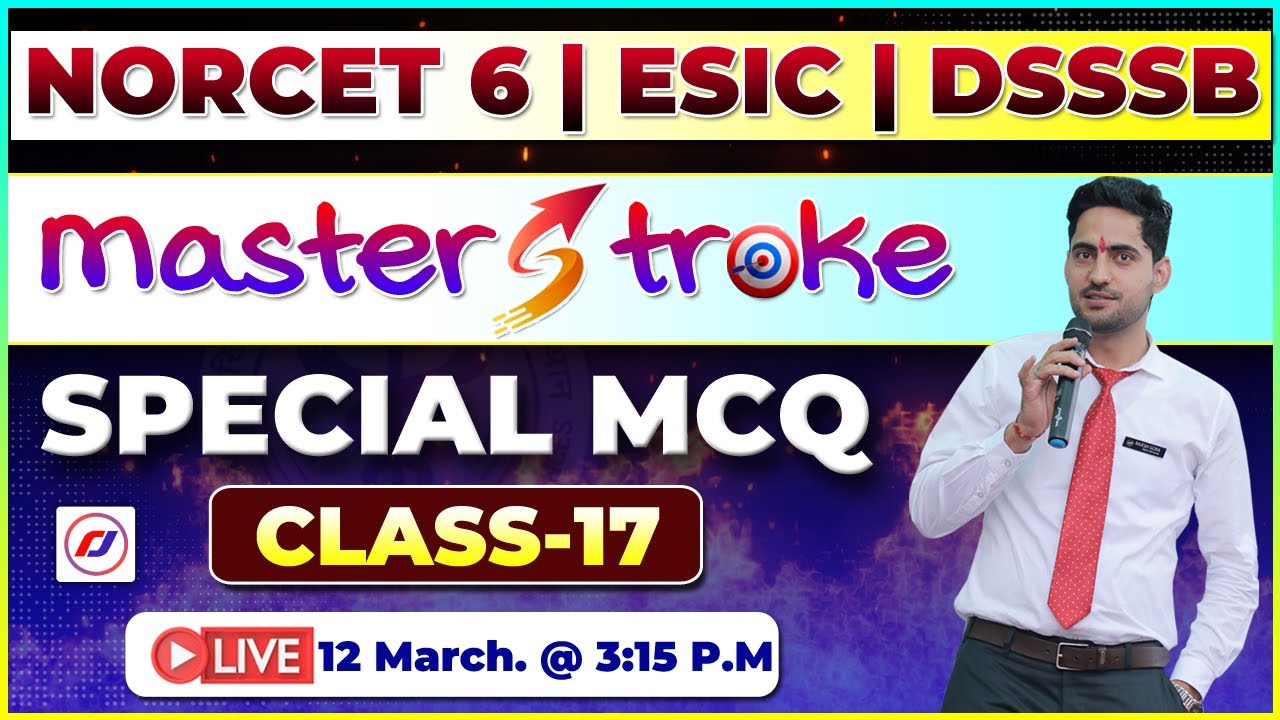 AIIMS NORCET-6 | Special mcq  | Most Important Questions | RJ CAREER POINT