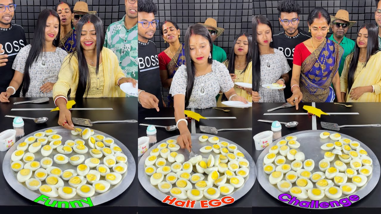 Egg Half Spin The Wheel Funny Game Challenge