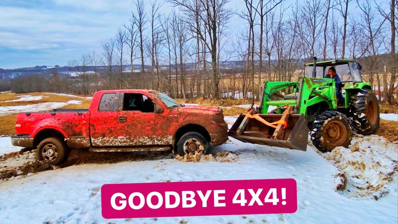 4X4 Ford VS CHEVY MUDDING JUMP!