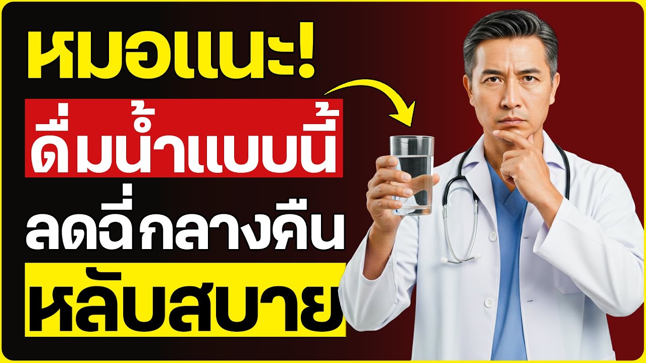 อายุเกิน 60 ปี ต้องดู! ดื่มน้ำให้ถูกวิธี ช่วยหลับลึก ลดปัสสาวะตอนกลางคืน | ดร. ปรเมศวร์