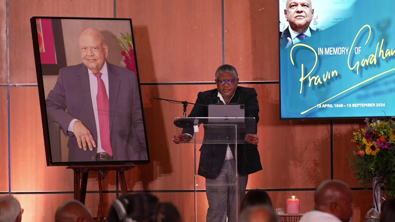 [LIVE NOW] ANC SG, Fikile Mbalula's message of support at Pravin Gordhan's Commemoration.