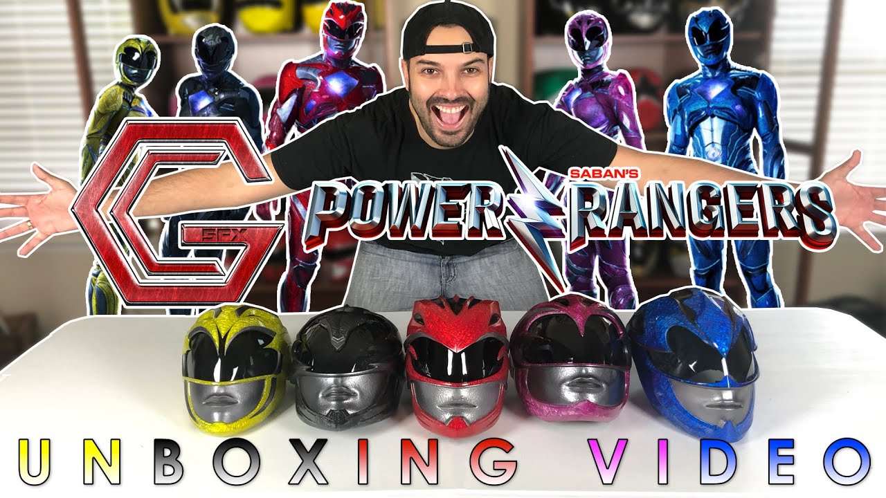 POWER RANGERS MOVIE (2017) GC5FX HELMETS UNBOXING VIDEO