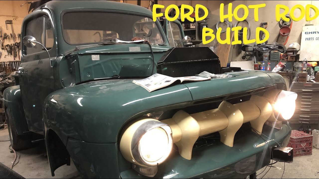 1952 Ford F1 Holley Carb Rebuild On The Cheap and Grill Installation.  Field Find. DIY