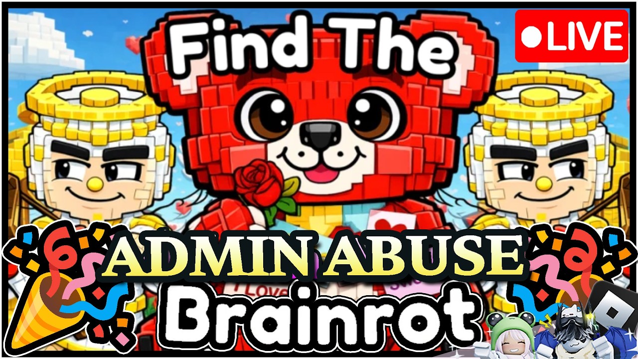🎉MEGA UPD❤️VALENTINEs🔴LIVE | Find the Brainrot 383 |🍀MEGA ADMIN ABUSE | @yulyonroblox |🎮ROBLOX | 4K