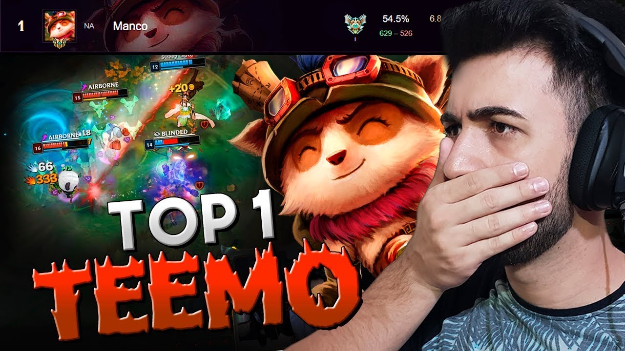 TOP 1 - ANÁLISE DO MELHOR TEEMO DO MUNDO! *O MLK É LISO D+* - RodiL