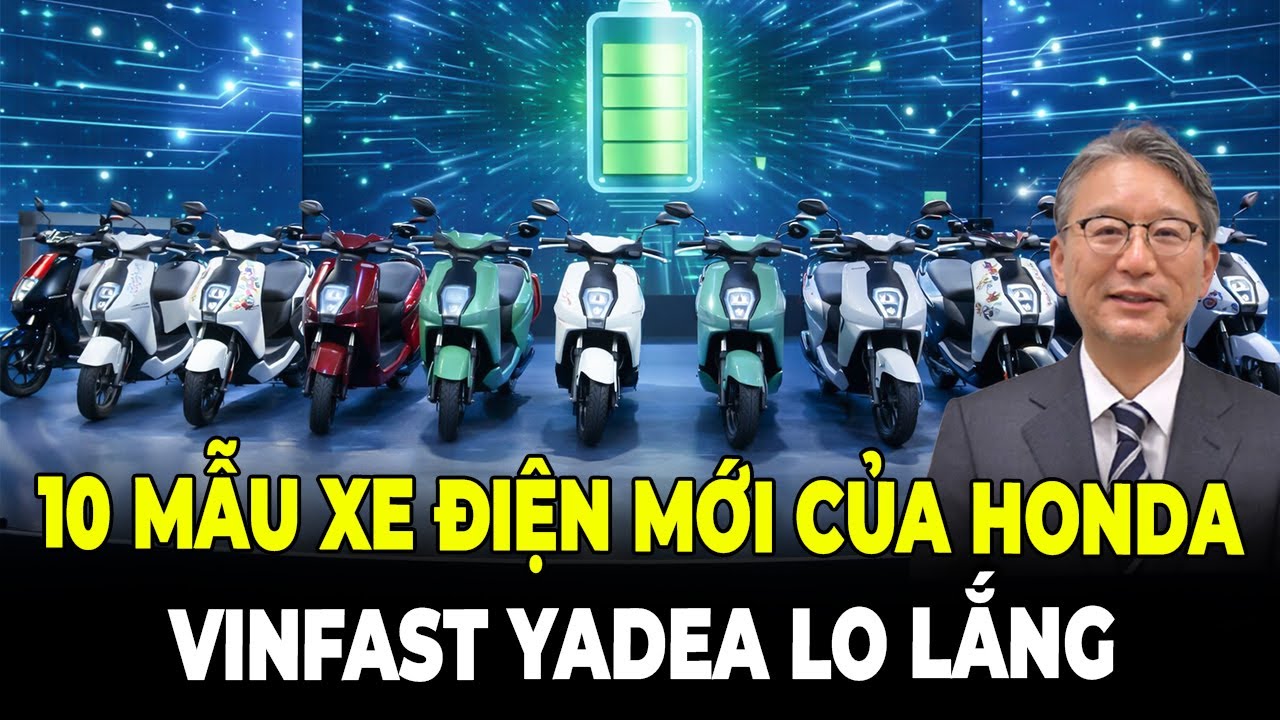 Honda Chuẩn Bị Đổ Bộ 10 Mẫu Xe Điện Mới Giá Cực Hấp Dẫn VinFast Yadea Lo Lắng