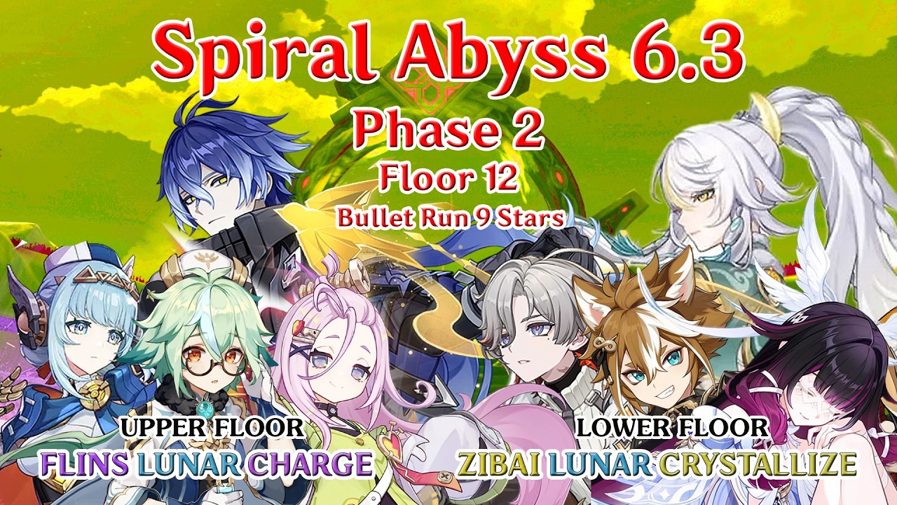 Spiral Abyss 6.3 - Phase 2 - Floor 12 - 9 Stars - Flins + Zibai