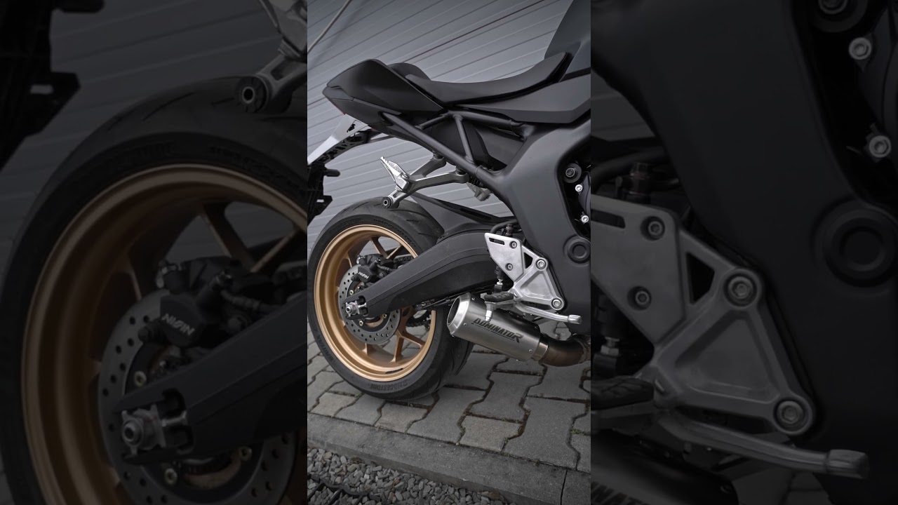 2025 Honda Hornet 1000 SP - Dominator GPS Slip-On Sound 🔥#dominatorexhaust #honda #hornet2025