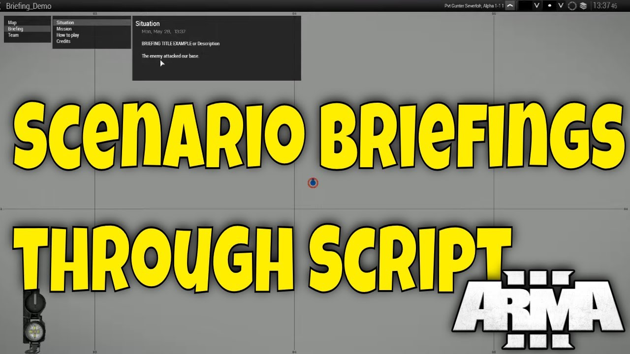 Create a Briefing for your Scenarios in Arma 3!
