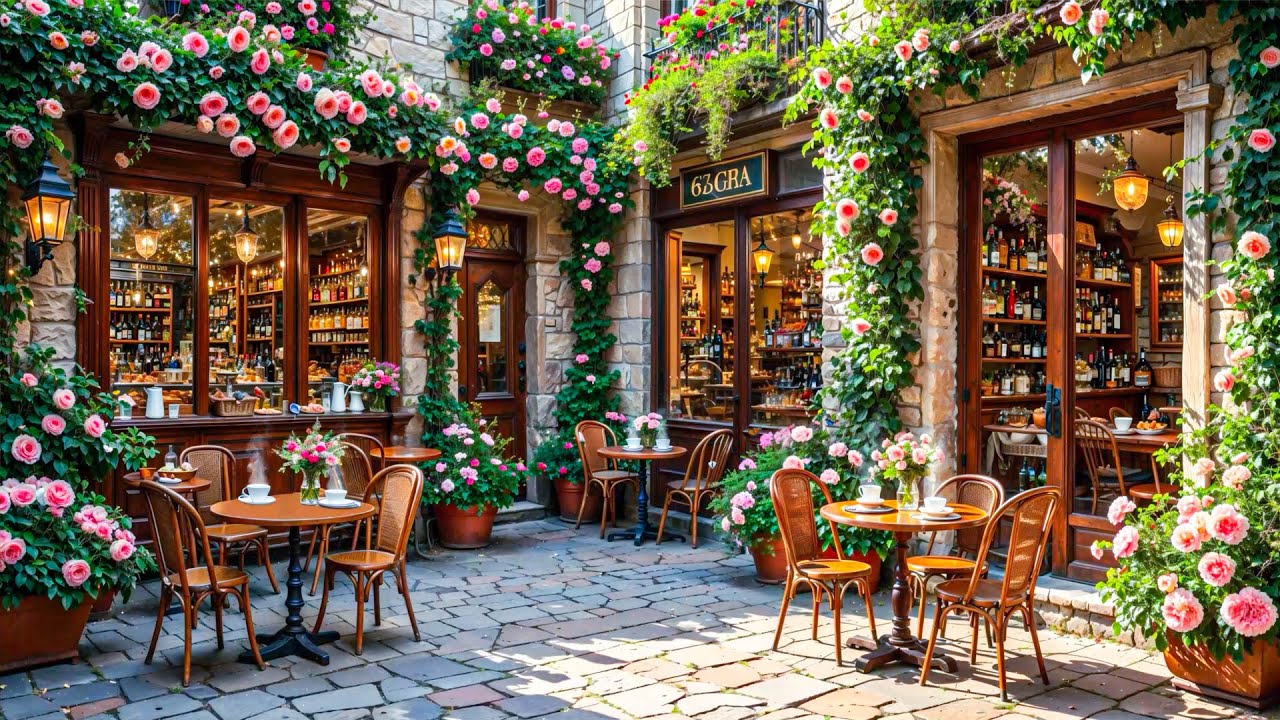 ✨ Gentle Jazz Piano Music ☕ Vintage European Café Ambience for Deep Focus & Calm