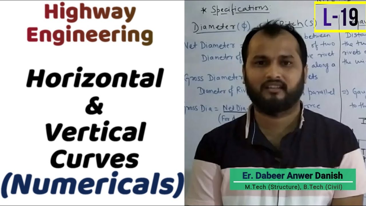 Horizontal & Vertical Curves Numericals || Highway Engineering L-19 || dAd Sir