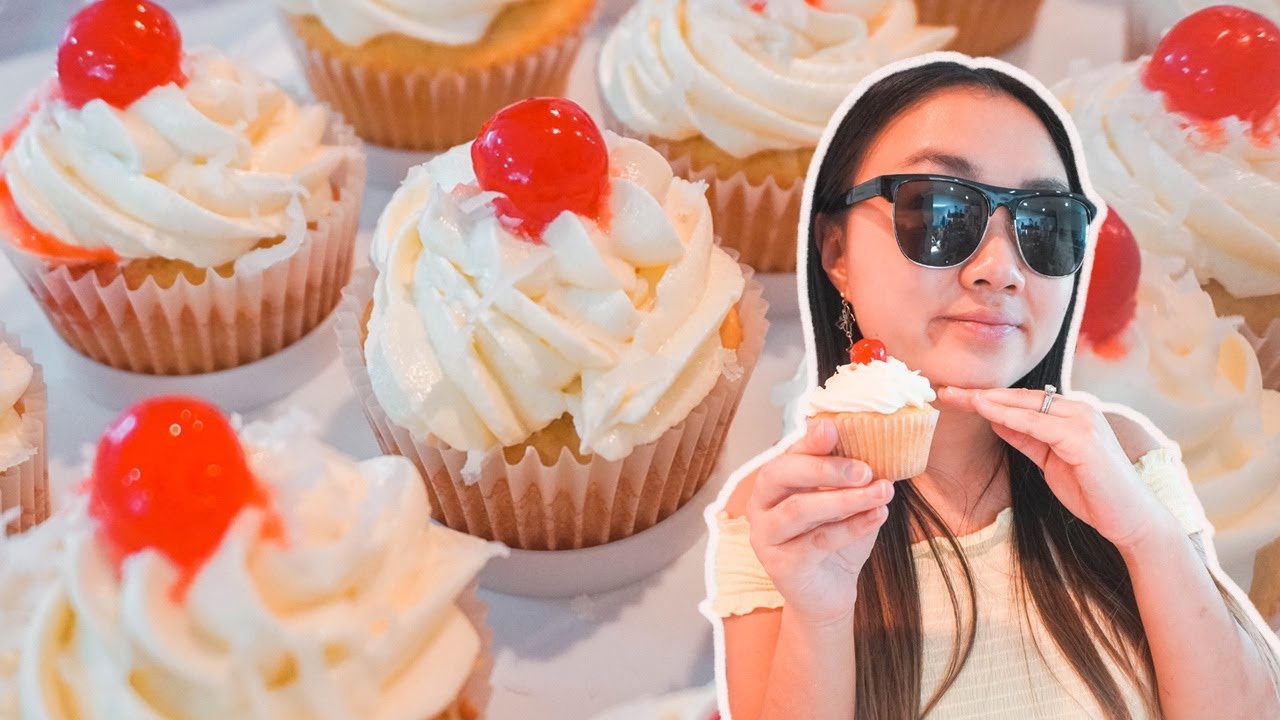 PINA COLADA CUPCAKES 🧁🍹😎 (CTTB Ep 26)