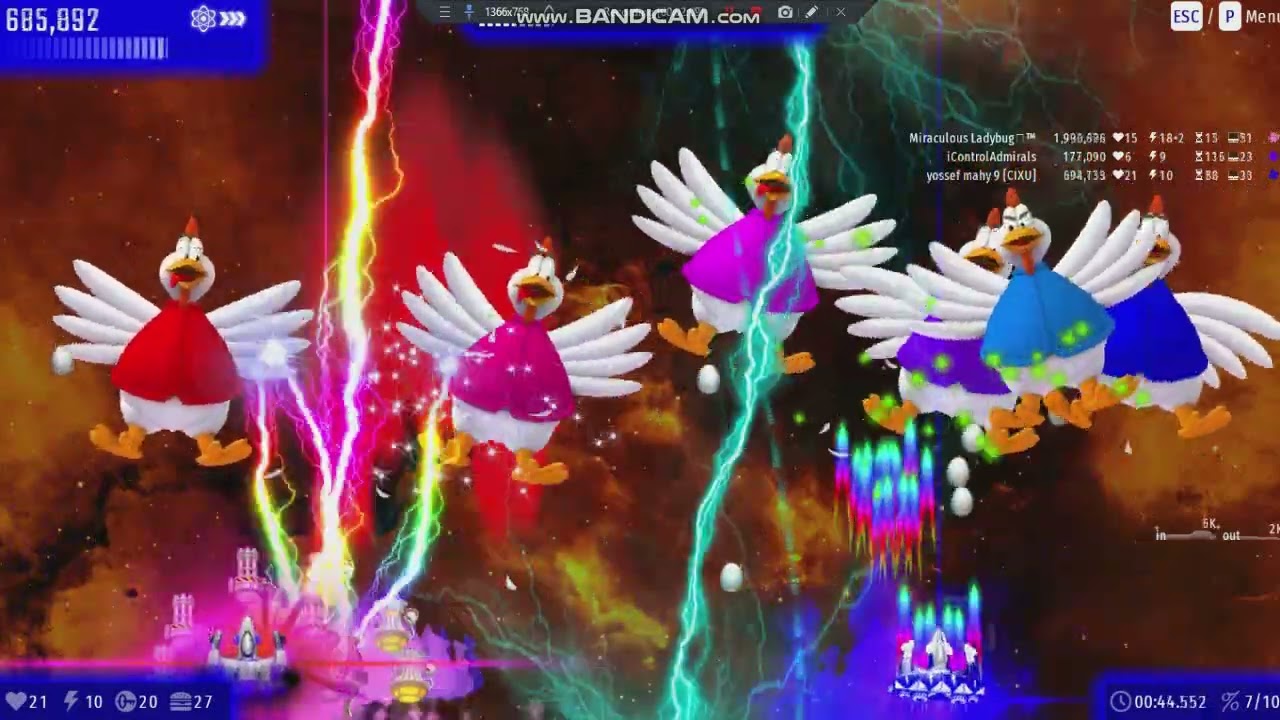 Chicken Invaders Universe Mulitplayer with Miraculous Ladybug