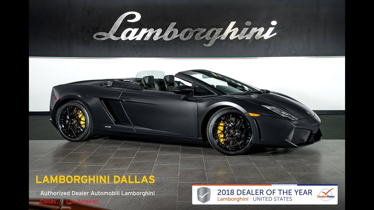 2010 Lamborghini Gallardo LP 560-4 Spyder Nero Nemesis L1100