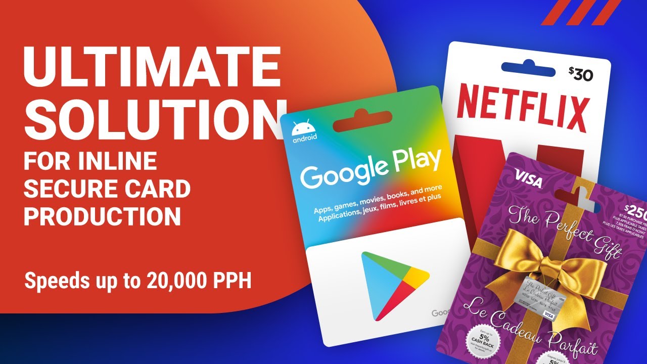 Prevent Gift Card Fraud with the 1-PAS. High Volume Production of Secure Open & Closed Loop Cards