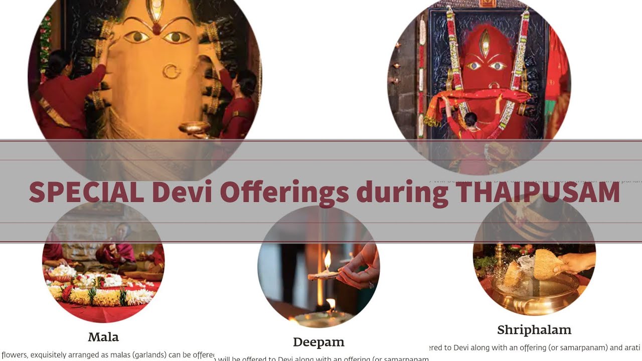 SPECIAL offerings to LINGABHAIRAVI DEVI during THAIPUSAM