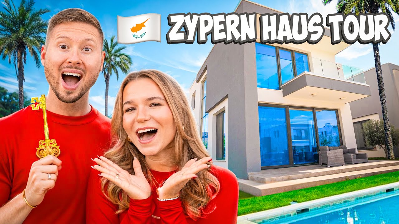 HAUSTOUR🏠So leben wir auf Zypern 🇨🇾 | Jonathan und Alina