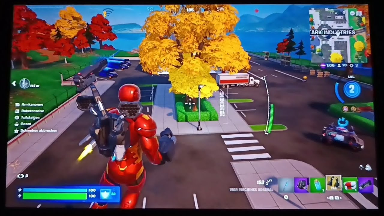 Fortnite Marvel 🚍 Blitz: Stark-Insel Iron Man & War Machine (Update) & Epischer Sieg (Blitz Royale)