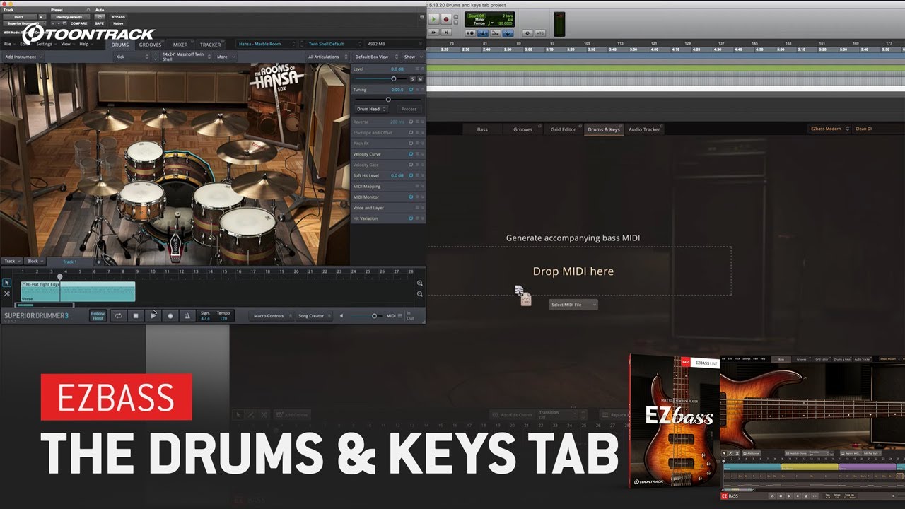 EZbass &ndash; The Drums & Keys Tab
