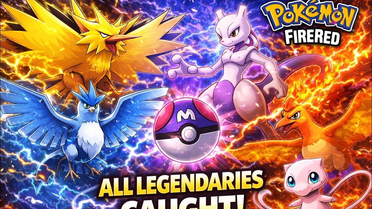 Catching ALL Legendary Pokémon in Pokémon FireRed