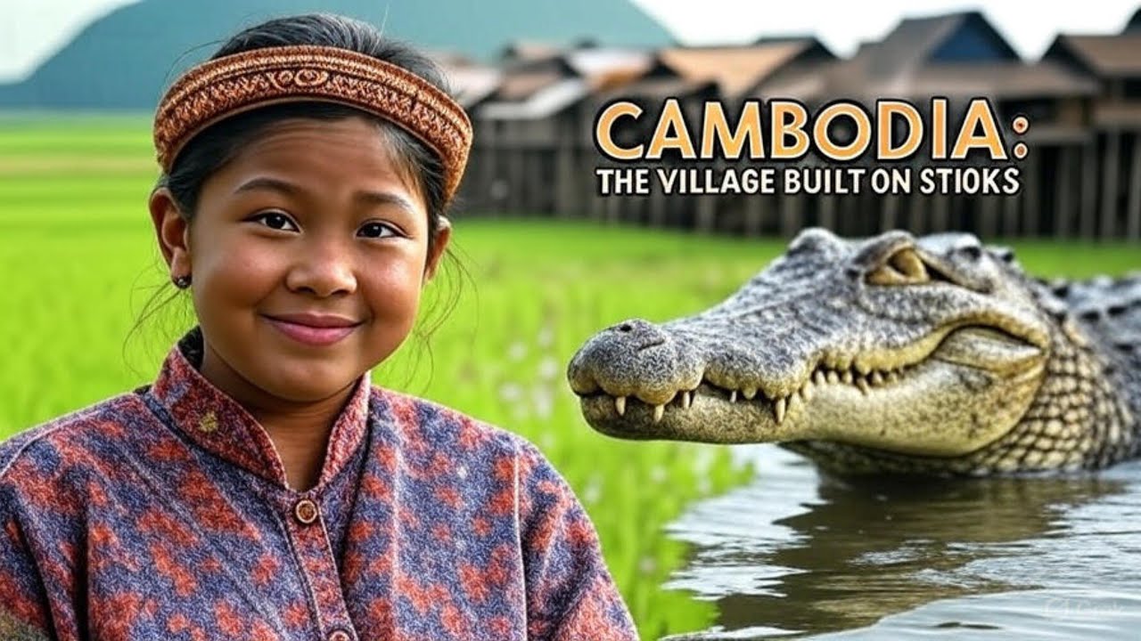 CAMBODIA  -  THE VILLAGE BUILT ON STICKS